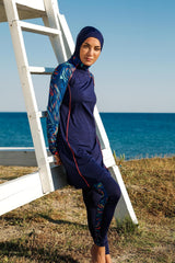 Burkini Modest Swimwear Set 3-Teilig Marineblau "Marina" M2230
