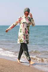 Burkini Modest Swimwear Set 4-Teilig Flamingo Kollektion "Marina" 1966