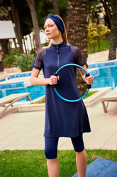 Tankini Semi Suit 3-Teilig Marineblau "Marina" M2449