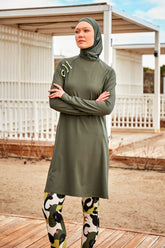 Burkini Modest Swimwear Set 4-Teilig Khaki "Marina" M2467