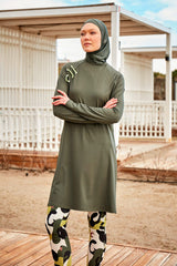 Burkini Modest Swimwear Set 4-Teilig Khaki "Marina" M2467