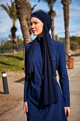 Schwimmhijab Mesh Schal Marineblau "Marina" B2402