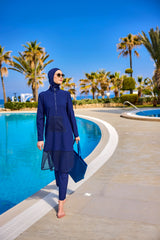 Burkini Modest Swimwear Set 4-Teilig Navy "Marina" M2508-2