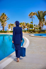 Burkini Modest Swimwear Set 4-Teilig Navy "Marina" M2508-2