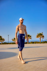Herren Badeshorts Marineblau S2504-2