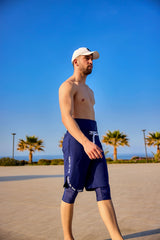 Herren Badeshorts Marineblau S2504-2