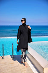 Burkini Modest Swimwear Set 4-Teilig Schwarz "Marina" M2503-3