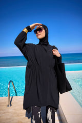 Burkini Modest Swimwear Set 4-Teilig Schwarz "Marina" M2503-3