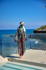 Kimono Pareo Braun von Halima Aden "Marina" P2510