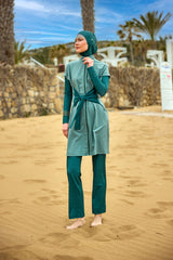 Burkini Modest Swimwear Set 4-Teilig Grün "Marina" M2523-1