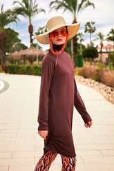 Burkini Modest Swimwear Set Lycra 4-Teilig Kirschrot "Marina" M2466
