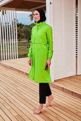 Burkini Modest Swimwear Neongrün "Marina" M2407