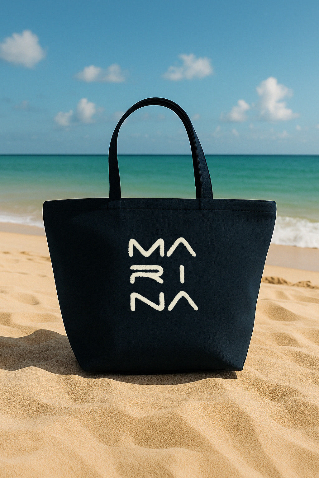 Strandtasche Marineblau "Andalus by Marina" CA2501-2