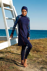 Burkini Modest Swimwear Set 3-Teilig Marineblau "Marina" M2230