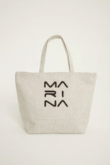 Strandtasche Grau meliert "Andalus by Marina" CA2501-3