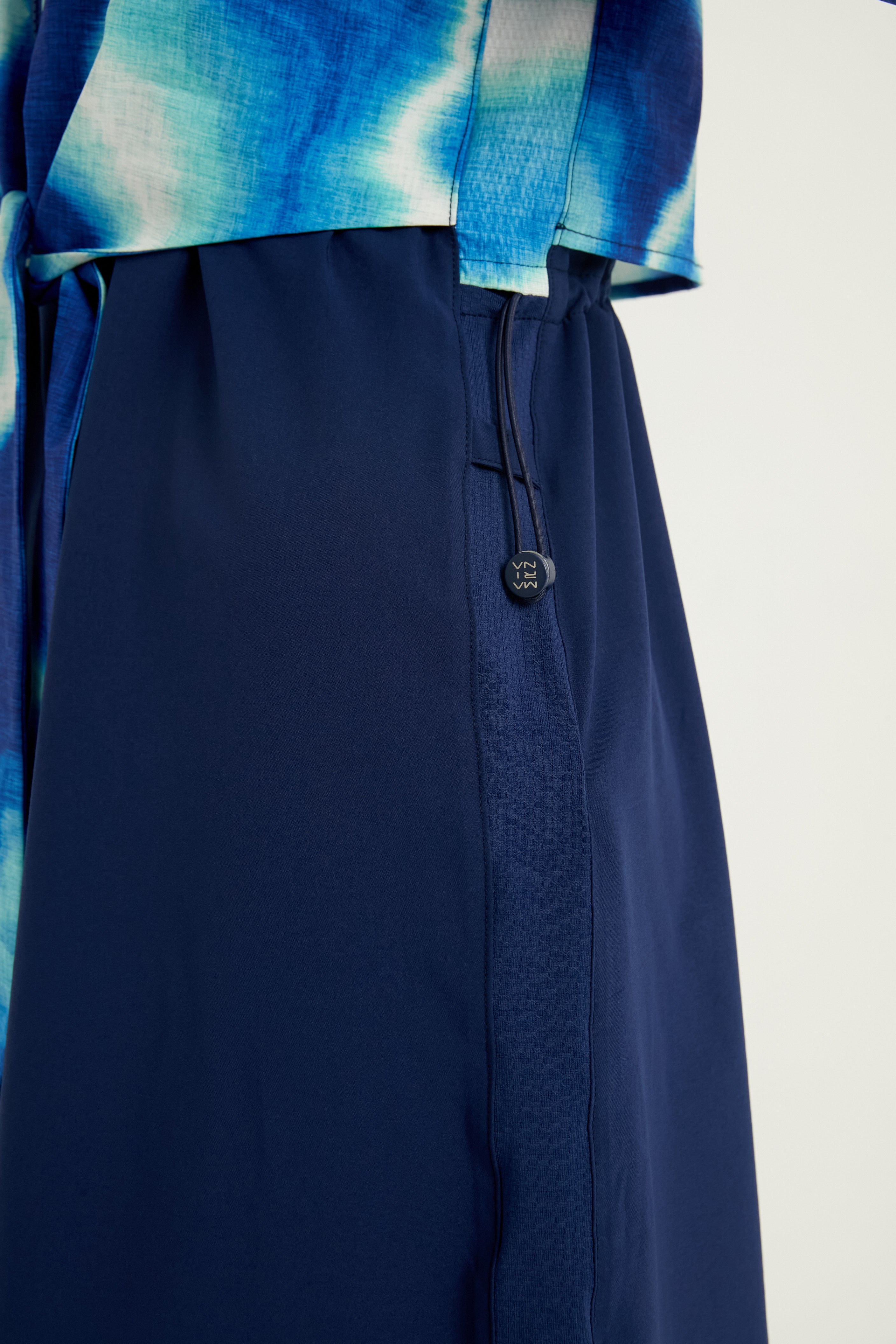 Burkini Modest Swimwear Marineblau mit Wellenmuster "Marina" M2530-2