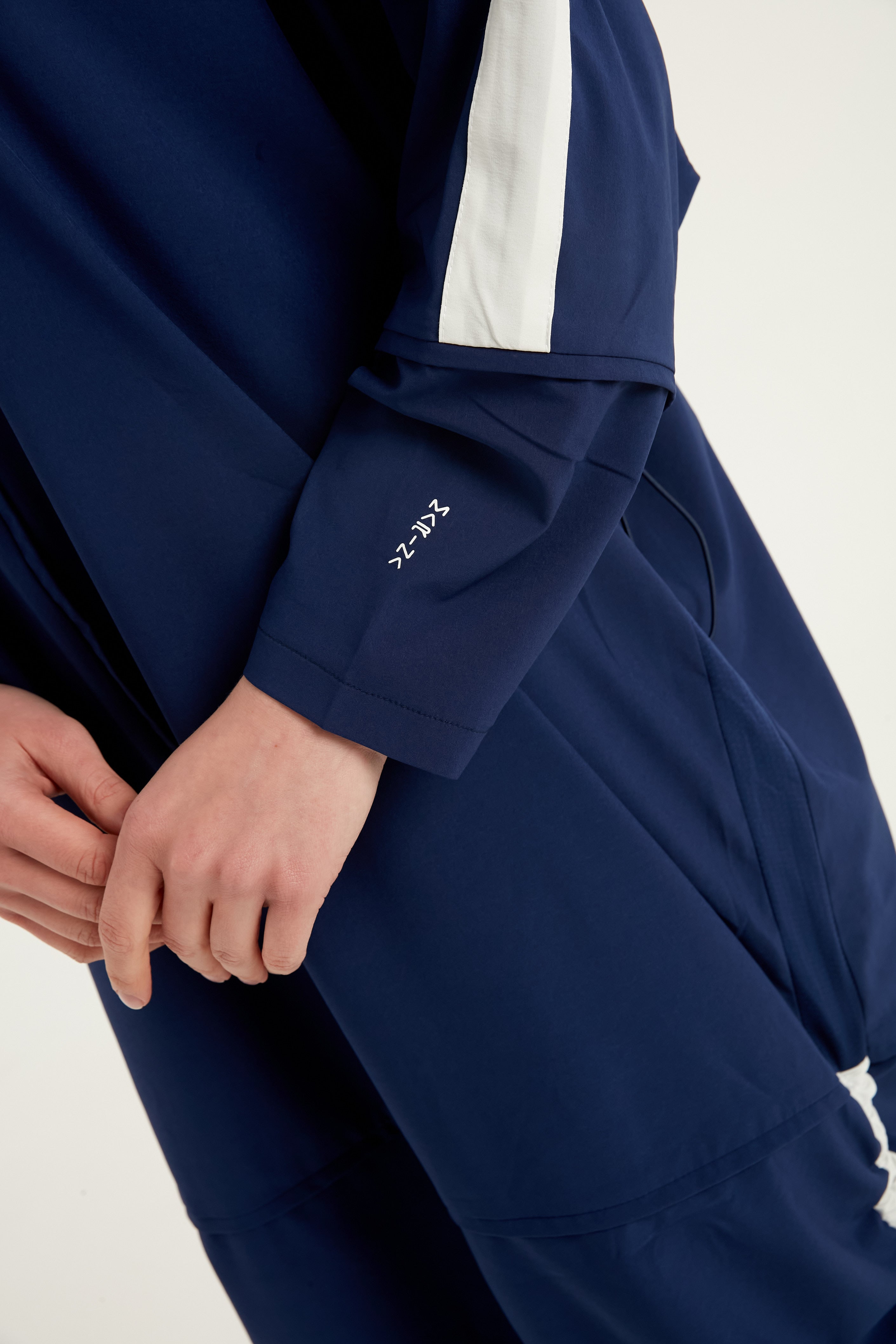 Marina Burkini M2521-2 Marineblau-Weiß Modest Swimwear - UV-Schutz UPF50+ wasserabweisend schnelltrocknend