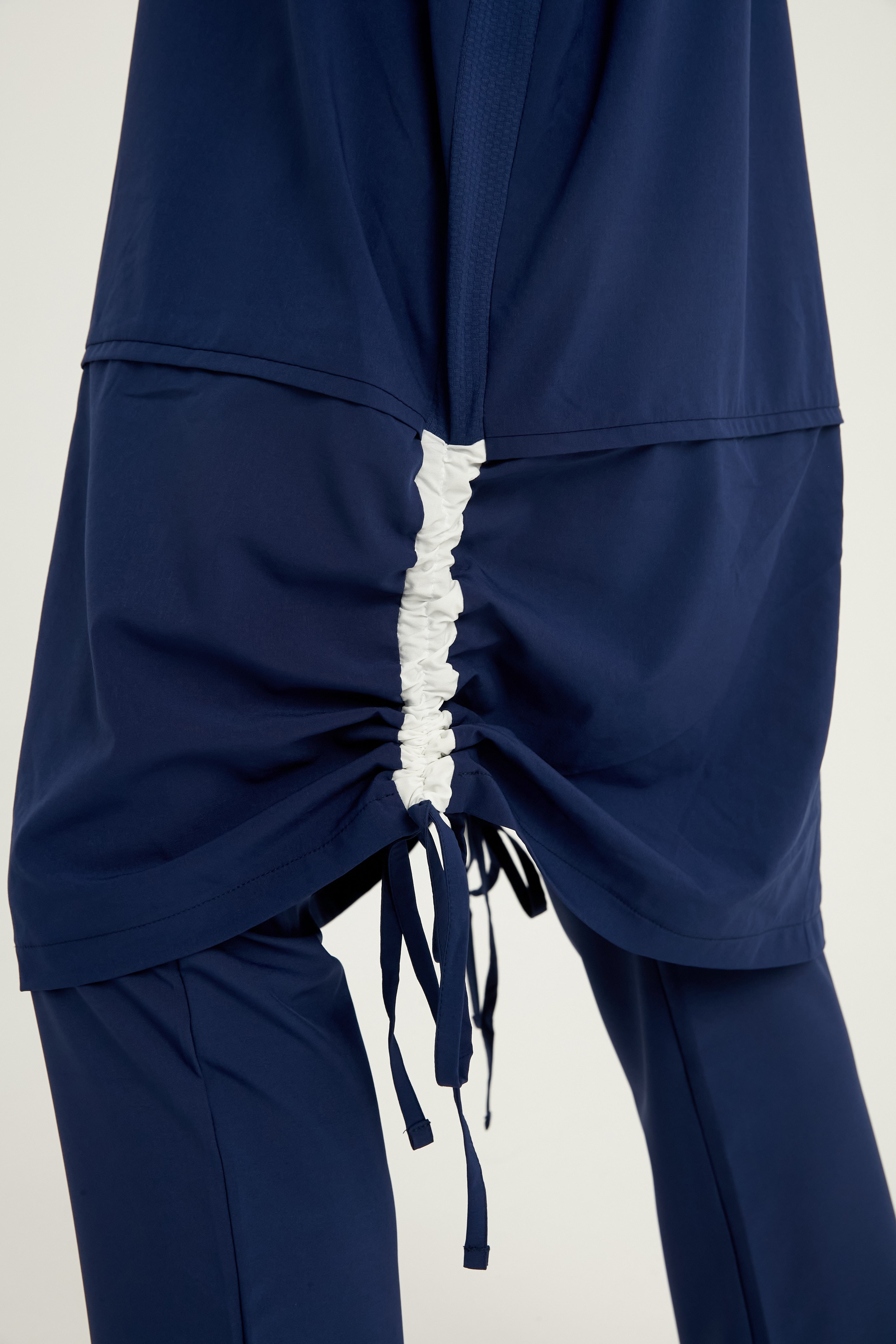 Marina Burkini M2521-2 Marineblau-Weiß Modest Swimwear - UV-Schutz UPF50+ wasserabweisend schnelltrocknend