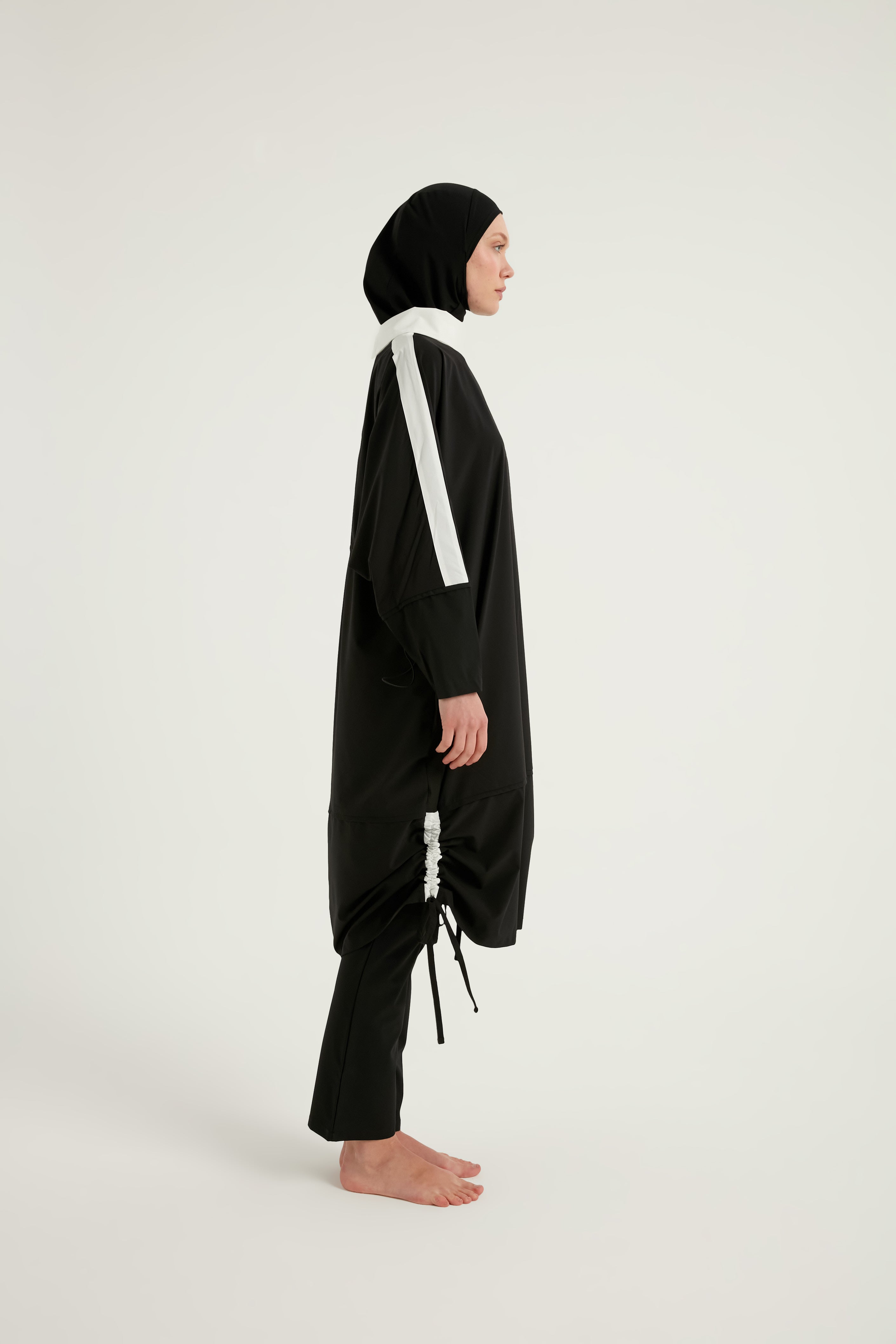 Marina Burkini M2521-3 Schwarz-Weiß Modest Swimwear - UV-Schutz UPF50+ wasserabweisend schnelltrocknend