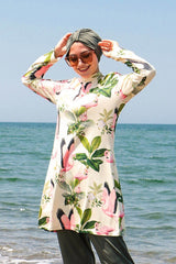 Burkini Modest Swimwear Set 4-Teilig Flamingo Kollektion "Marina" 1966