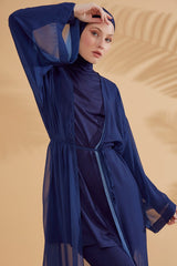 Kimono Pareo Marineblau "Marina" P2343