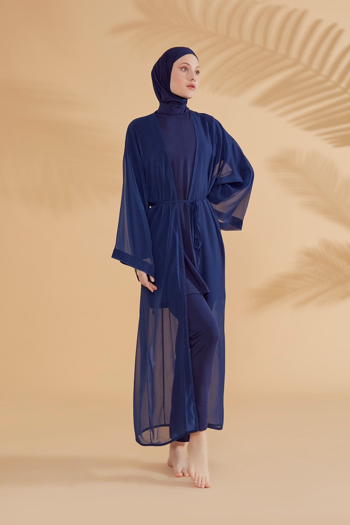 Kimono Pareo Marineblau "Marina" P2343