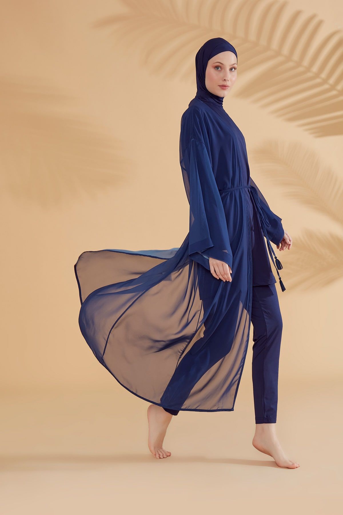 Kimono Pareo Marineblau "Marina" P2343