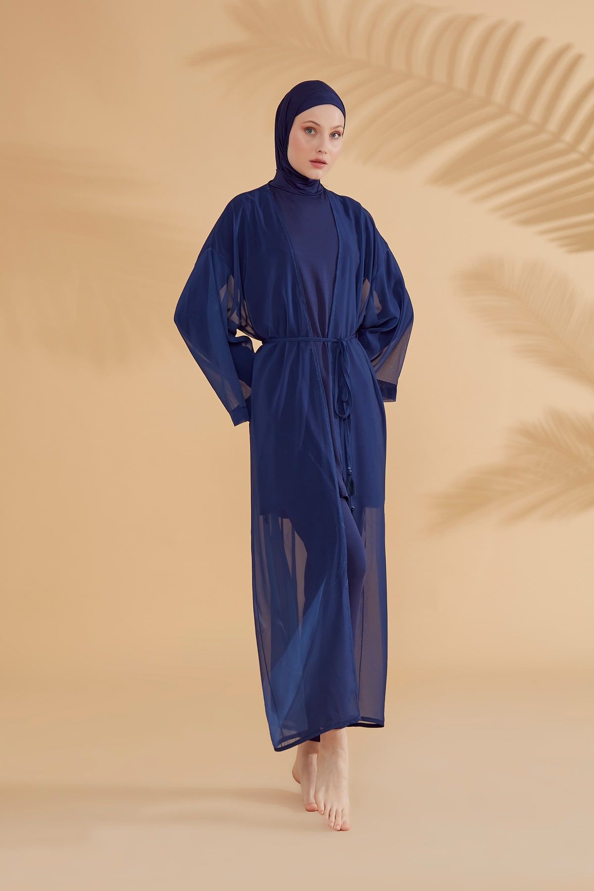 Kimono Pareo Marineblau "Marina" P2343