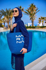 Strandtasche Blau "Andalus by Marina" CA2501-4