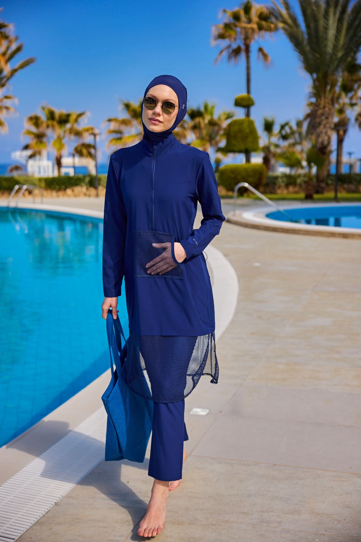 Burkini Modest Swimwear Set 4-Teilig Navy "Marina" M2508-2