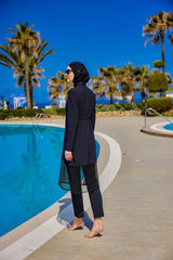 Burkini Modest Swimwear Set 4-Teilig Schwarz "Marina" M2508-1