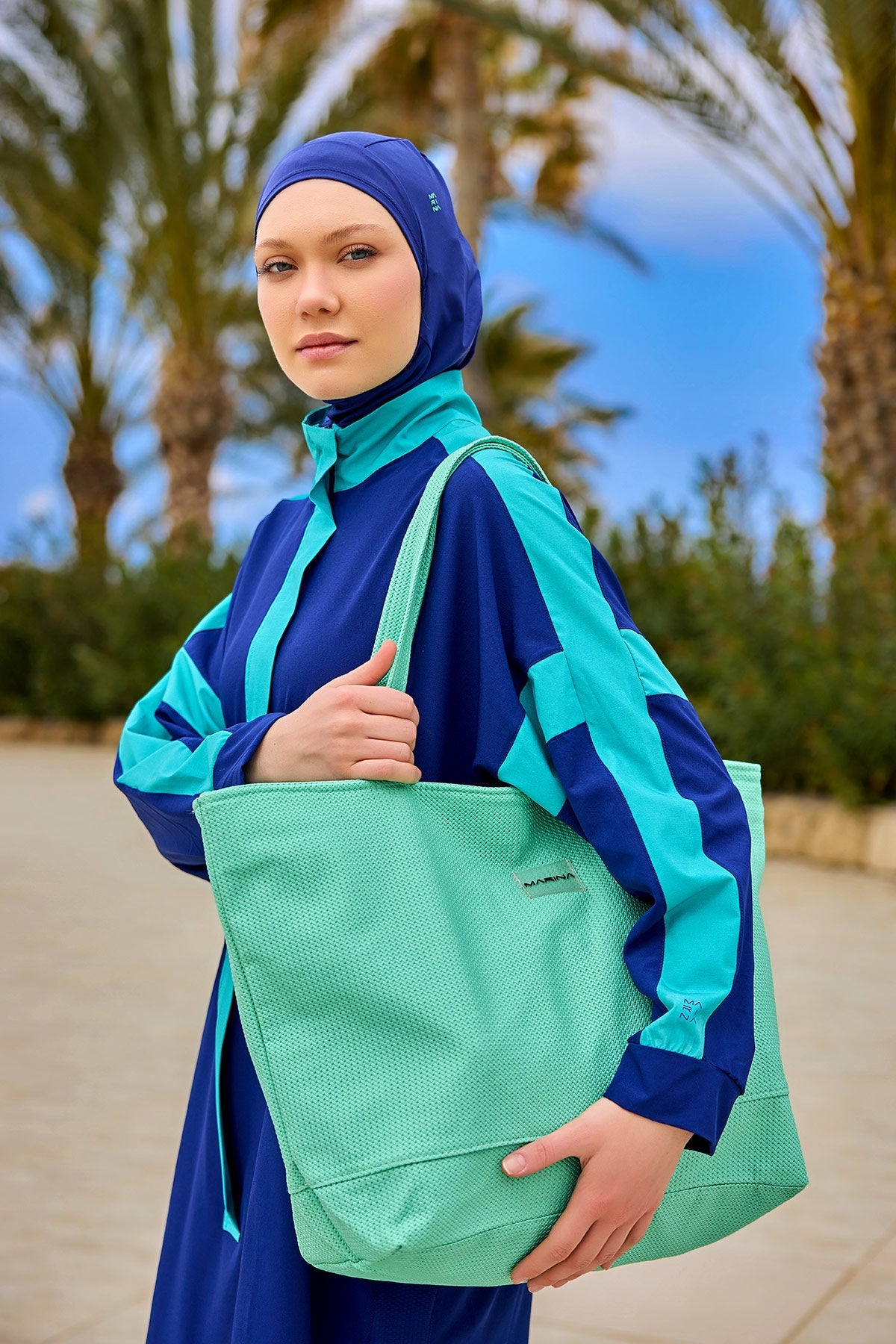Strandtasche Grün "Andalus by Marina" CA2502-4