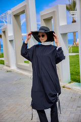 Marina Burkini M2521-3 Schwarz-Weiß Modest Swimwear - UV-Schutz UPF50+ wasserabweisend schnelltrocknend