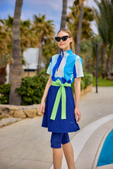 Tankini Semi Suit 3-Teilig Marineblau  "Marina" H2510