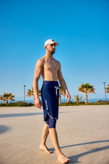 Herren Badeshorts Marineblau S2504-2