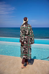 Kimono Pareo Braun von Halima Aden "Marina" P2510