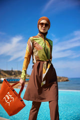 Burkini Modest Swimwear Braun "Marina" M2530-1