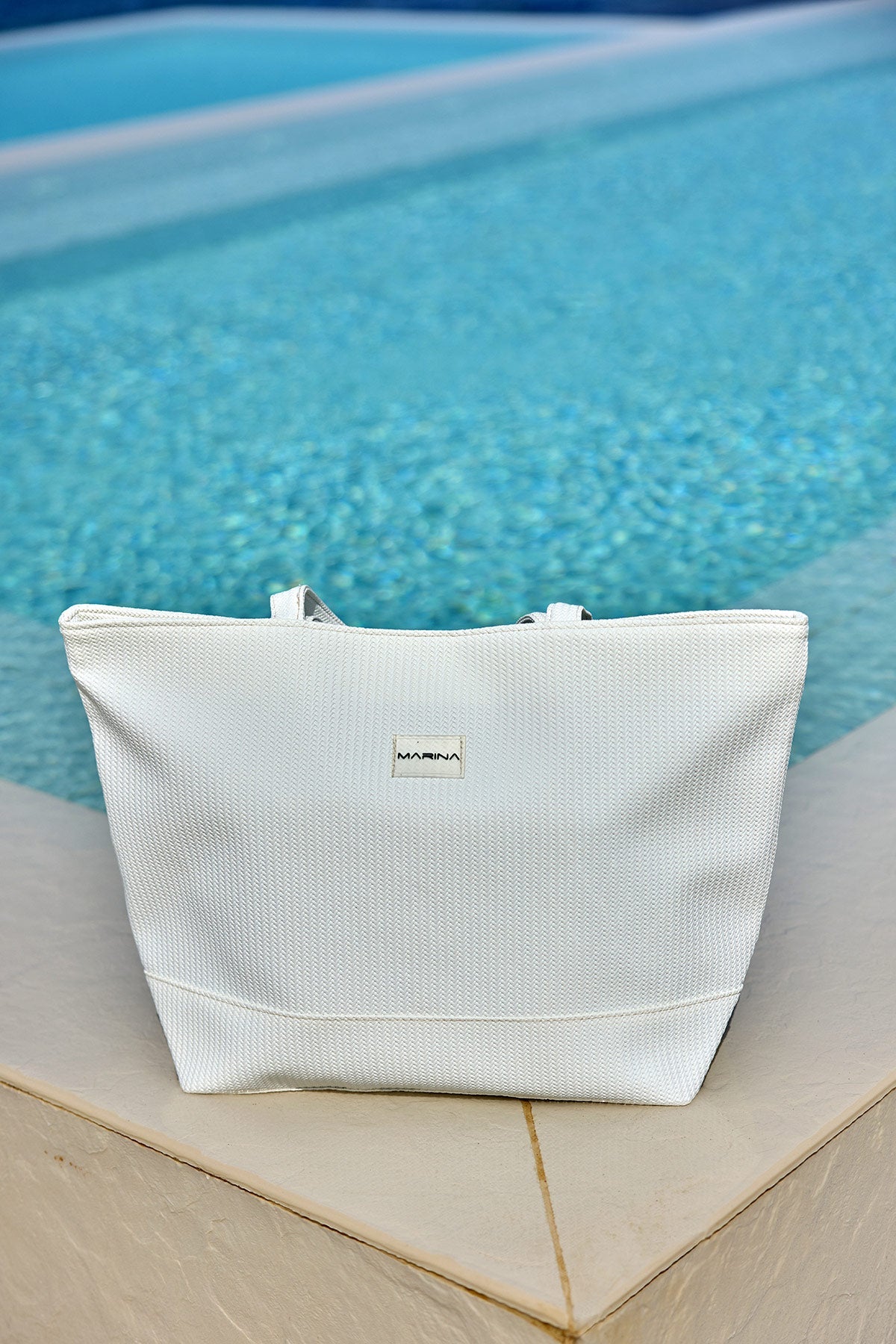 Strandtasche Weiß "Andalus by Marina" CA2502-2