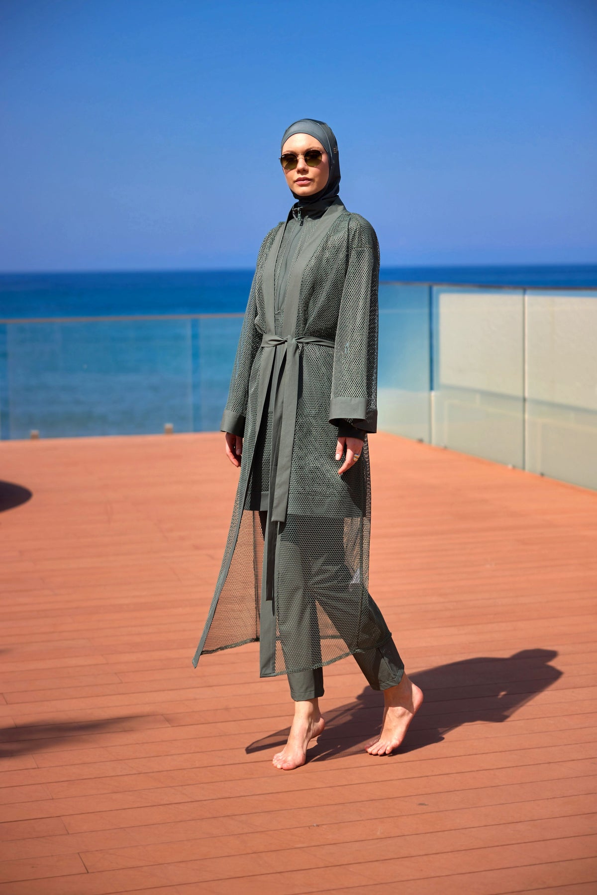 Kimono Pareo Khaki "Marina" P2501-3