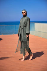 Kimono Pareo Khaki "Marina" P2501-3