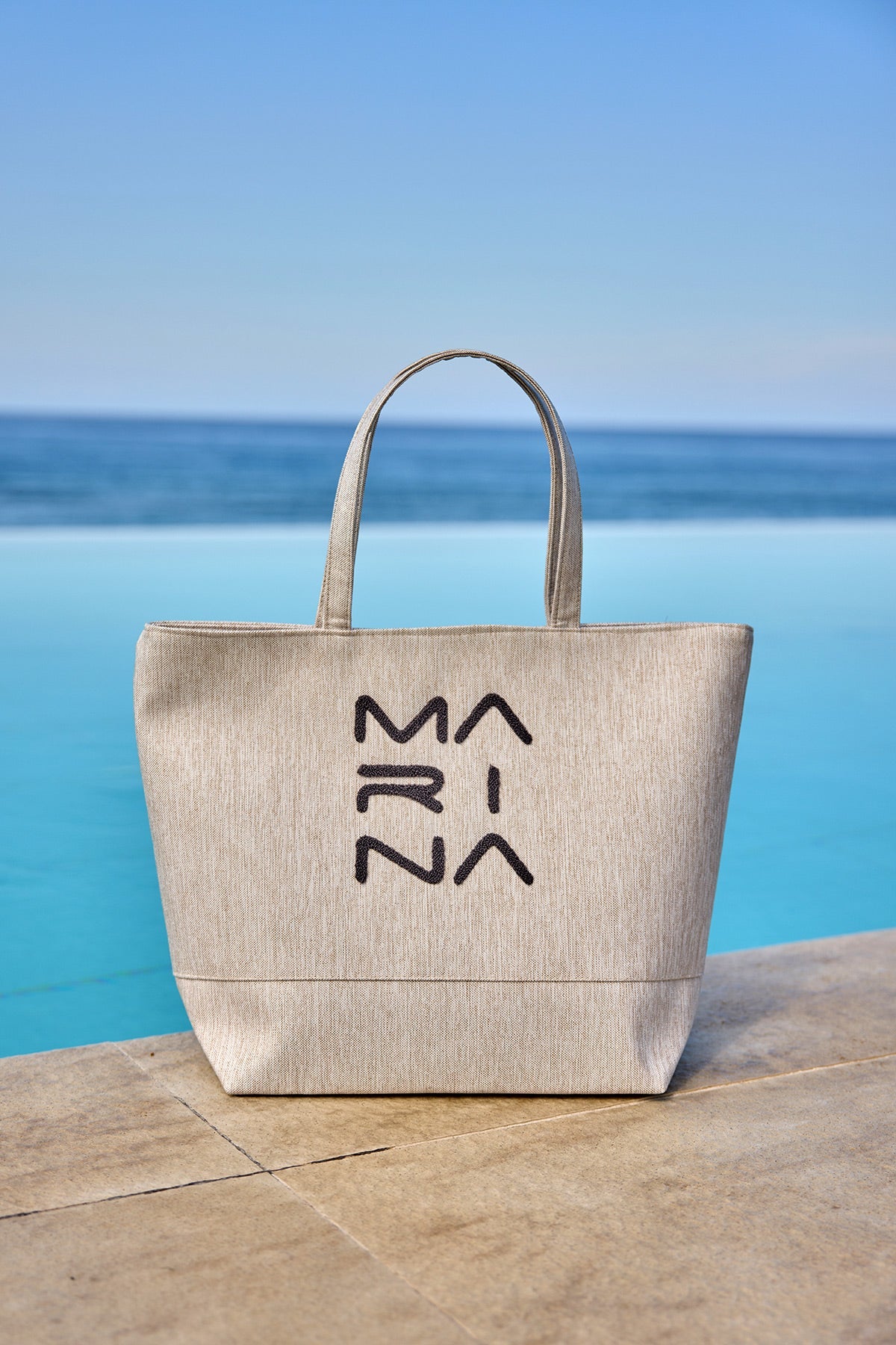 Strandtasche Grau meliert "Andalus by Marina" CA2501-3
