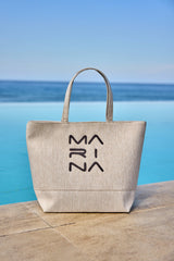 Strandtasche Grau meliert "Andalus by Marina" CA2501-3