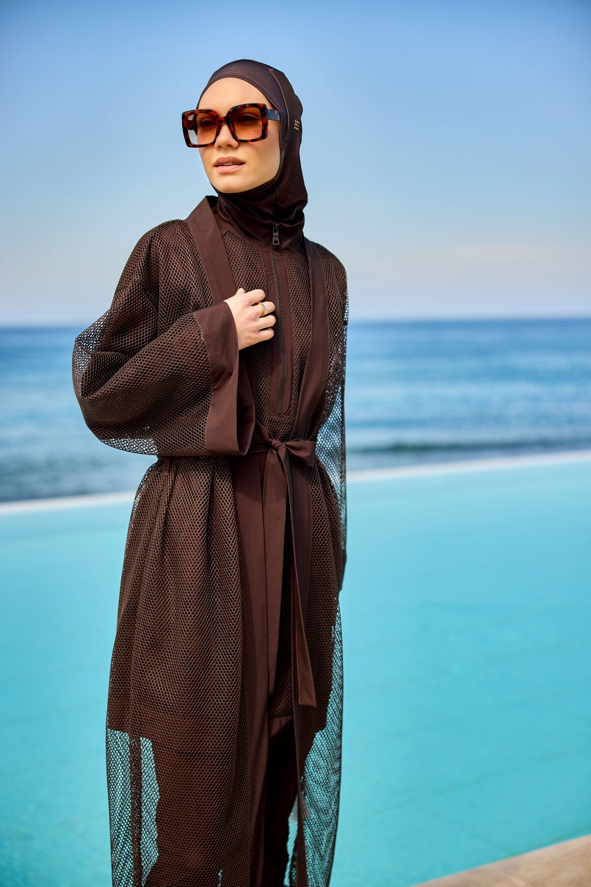 Kimono Pareo Braun "Marina" P2501-4
