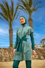 Burkini Modest Swimwear Set 4-Teilig Grün "Marina" M2523-1