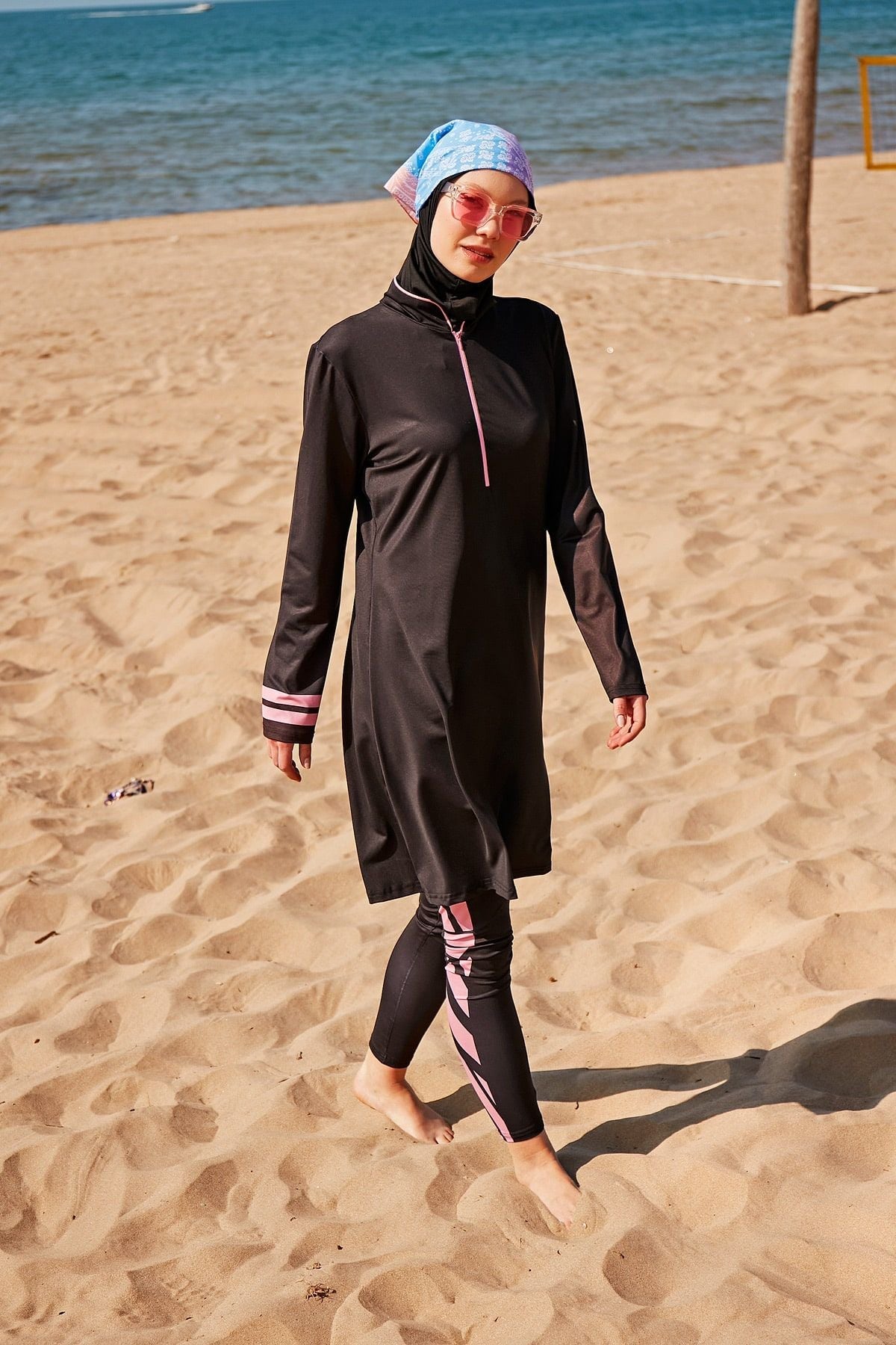 Modest Swimwear 4-Teilig Schwarz "Marina" M2330
