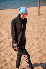 Modest Swimwear 4-Teilig Schwarz "Marina" M2330