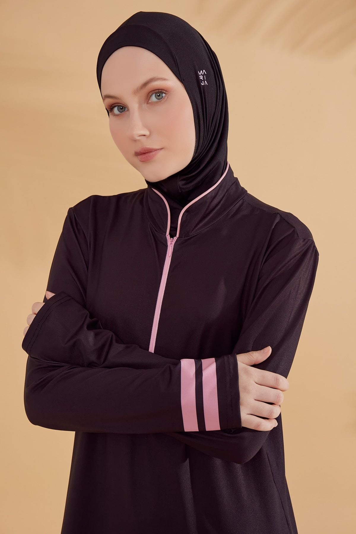 Modest Swimwear 4-Teilig Schwarz "Marina" M2330