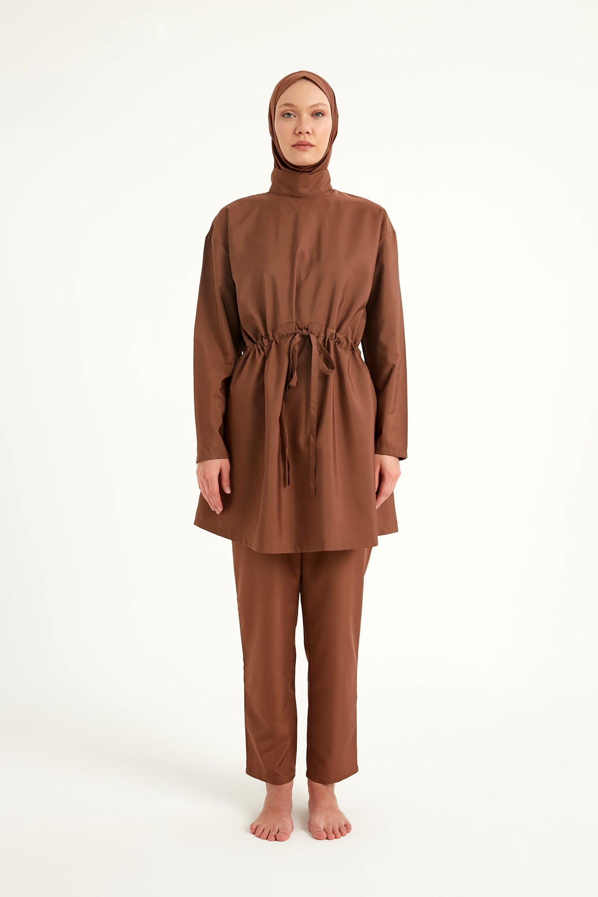 Burkini Modest Swimwear Set 3-Teilig Braun "Andalus by Marina" A2502-3
