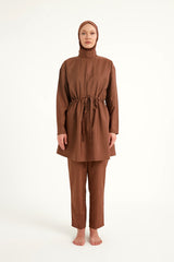 Burkini Modest Swimwear Set 3-Teilig Braun "Andalus by Marina" A2502-3