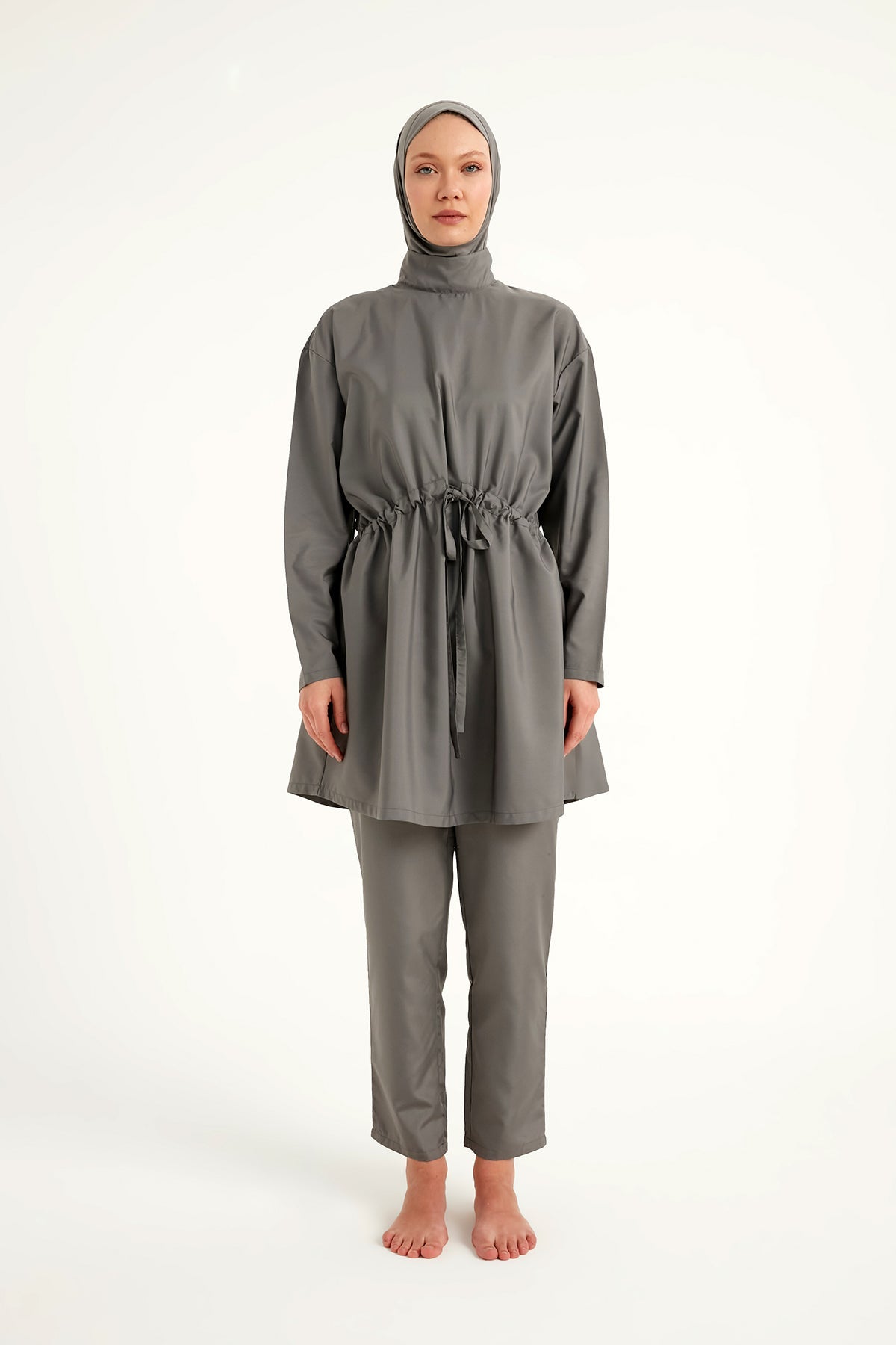 Burkini Modest Swimwear Set 3-Teilig Grau "Andalus by Marina" A2502-4